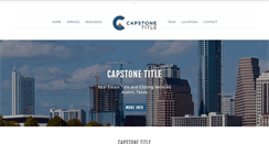 Desktop Screenshot of capstonetitletx.com