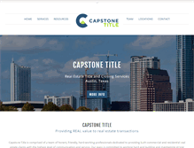 Tablet Screenshot of capstonetitletx.com